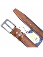 LEATHER BELT WITH MATTE GUNMETAL HARDWARE - Image 12