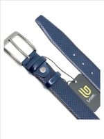 LEATHER BELT WITH MATTE GUNMETAL HARDWARE - Image 6