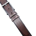 LEATHER BELT WITH MATTE GUNMETAL HARDWARE - Image 11