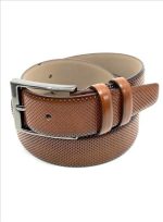 LEATHER BELT WITH MATTE GUNMETAL HARDWARE - Image 16