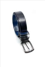 REVERSIBLE LEATHER BELT WITH CONTRAST COLOUR - Image 2