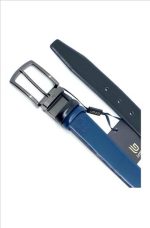 REVERSIBLE LEATHER BELT WITH CONTRAST COLOUR - Image 3