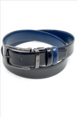 REVERSIBLE LEATHER BELT WITH CONTRAST COLOUR - Image 4