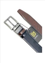 REVERSIBLE LEATHER BELT WITH CONTRAST COLOUR - Image 6
