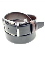 REVERSIBLE LEATHER BELT WITH CONTRAST COLOUR - Image 7