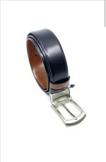 REVERSIBLE LEATHER BELT WITH CONTRAST COLOUR - Image 8