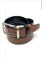 REVERSIBLE LEATHER BELT WITH CONTRAST COLOUR - Image 10