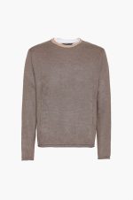 HAMAKI MELANGE DOUBLE ROUND NECK KNITWEAR - Image 2