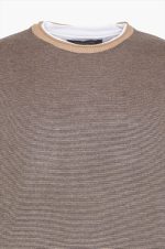 HAMAKI MELANGE DOUBLE ROUND NECK KNITWEAR - Image 3