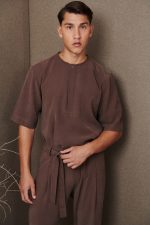 PCOC HALF BUTTONED SHORTSLEEVE T-SHIRT - Image 7