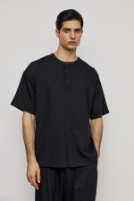 PCOC HALF BUTTONED SHORTSLEEVE T-SHIRT - Image 2