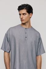 PCOC HALF BUTTONED SHORTSLEEVE T-SHIRT - Image 8