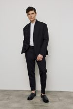 PCOC ELASTIC SLIM FIT PLEATS TROUSERS - Image 3