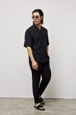 PCOC DEEP V-NECKLINE ONE BUTTON SHIRT - Image 10