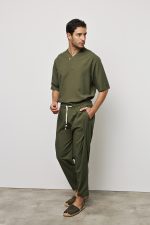 PCOC DEEP V-NECKLINE ONE BUTTON SHIRT - Image 15