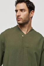PCOC DEEP V-NECKLINE ONE BUTTON SHIRT - Image 16