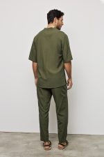 PCOC DEEP V-NECKLINE ONE BUTTON SHIRT - Image 17