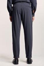 PCOC ELASTIC SLIM FIT PLEATS BELT TROUSERS - Image 8
