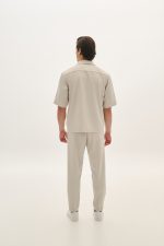 PCOC ELASTIC SLIM FIT PLEATS TROUSERS - Image 4