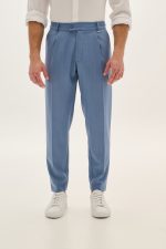 PCOC ELASTIC SLIM FIT PLEATS TROUSERS - Image 6