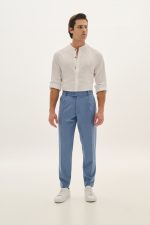 PCOC ELASTIC SLIM FIT PLEATS TROUSERS - Image 7