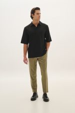 PCOC ELASTIC SLIM FIT PLEATS TROUSERS - Image 11