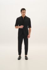 PCOC ELASTIC SLIM FIT PLEATS TROUSERS - Image 6