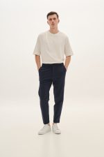PCOC ELASTIC SLIM FIT PLEATS TROUSERS - Image 9