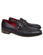 LEATHER LOAFERS WITH BUCKLE - Image 2