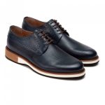 SPLIT LEATHER SHOES IN CONTRAST SOLE - Image 2