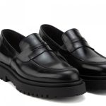 LEATHER TRACK SOLE LOAFERS - Image 3