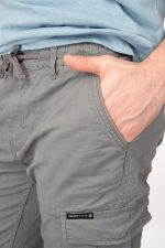 CARGO RIBBED LEGBAND TROUSERS - Image 8