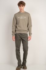 REBASE BASIC COTTON TEXTURED TROUSERS