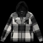 TEXTURED CHECK FLANNEL ZIPPER OVERSHIRT - Image 2