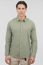 REBASE COTTON LINO TEXTURED SHIRT
