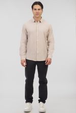 REBASE COTTON LINO TEXTURED SHIRT - Image 5