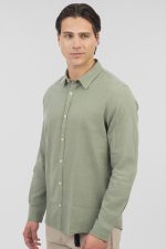 REBASE COTTON LINO TEXTURED SHIRT - Image 7