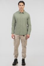 REBASE COTTON LINO TEXTURED SHIRT - Image 8
