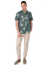 REBASE FLORAL PRINT S/S COTTON SHIRT - Image 3