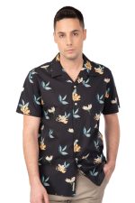 REBASE FLORAL PRINT S/S COTTON SHIRT - Image 3