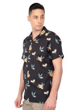 REBASE FLORAL PRINT S/S COTTON SHIRT - Image 4