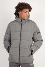 BASIC QUILTED BOMBER HOODIE JACKET - Image 6