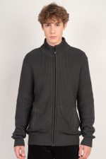 HIGH NECK KNITWEAR CARDIGAN - Image 2