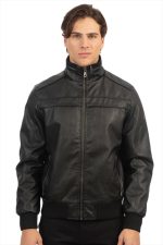 ECO LEATHER BIKER JACKET - Image 3