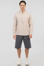 REBASE MELANGE TEXTURED SHORTS - Image 4
