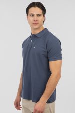 REBASE POLO PIQUE LOGO COLLAR TEE - Image 4