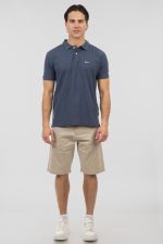 REBASE POLO PIQUE LOGO COLLAR TEE - Image 5