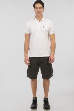 REBASE POLO PIQUE MELANGE COLLAR LOGO - Image 10