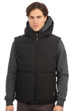 REBASE PUFFER GILET HOODIE - Image 2
