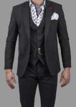 DZINE BASIC 3PIECE SLIM FIT SUIT